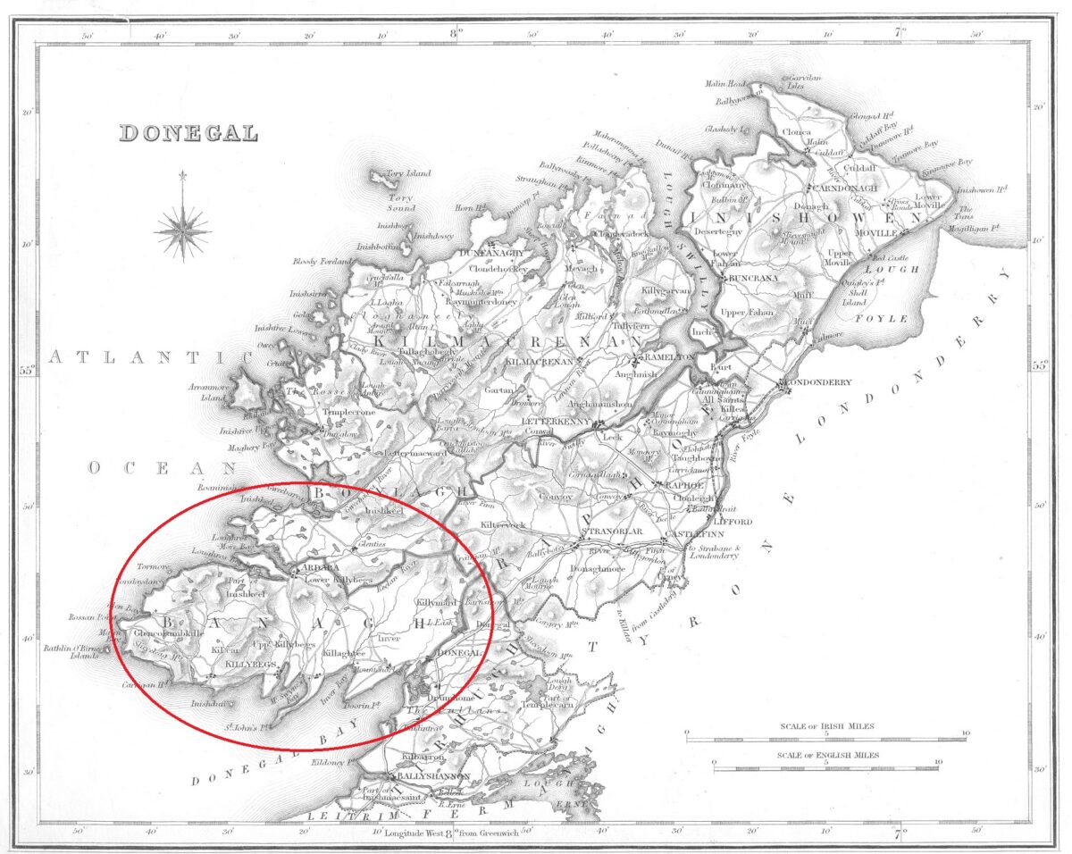 Donegal Map Marked For Killybegs 1200x956 