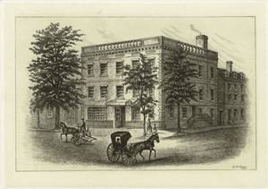 George Washington residence on Cherry Street (Source: New York Public Library digital collections.)