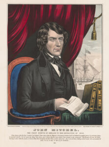 A color print of John Mitchel after his arrest in 1848.